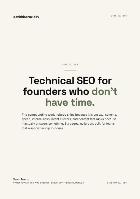 Technical SEO for Founders — PDF cover